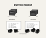 AutoChimp™ QuadCam Harness for Suzuki Jimny / Jimny XL (2025-Onwards) | Plug & Play | SKU: AC-QUAD-HRN-SUZUKI-2025 | Switch Pinout