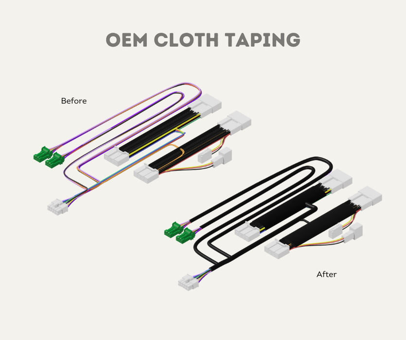 AutoChimp™ QuadCam Harness for Toyota (2020–2025) | Cloth Taping