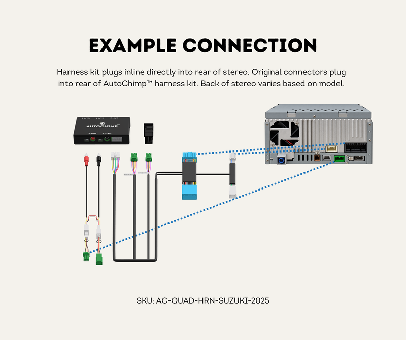 Connect the Harness Inline