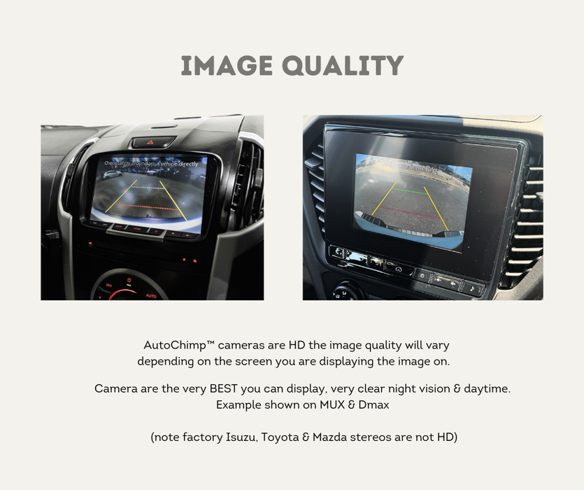 AutoChimp™ Reverse Camera Interface Plug for Isuzu D-MAX & MU-X (2012–2024) | AC-ISU-5PIN Adapter | Image Quality