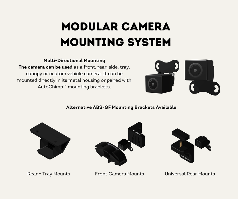 AutoChimp™ Reverse Camera Kit for Toyota Hilux N70 (2014–2015) | Plug & Play | SKU: AC-TOY-RC3 | Modular Camera Mounting System