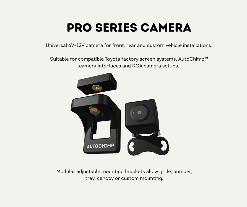 AutoChimp™ Reverse Camera Kit for Toyota Hilux N80 (2016–2020) | Plug & Play | SKU: AC-TOY-RC4 | Pro Series Camera
