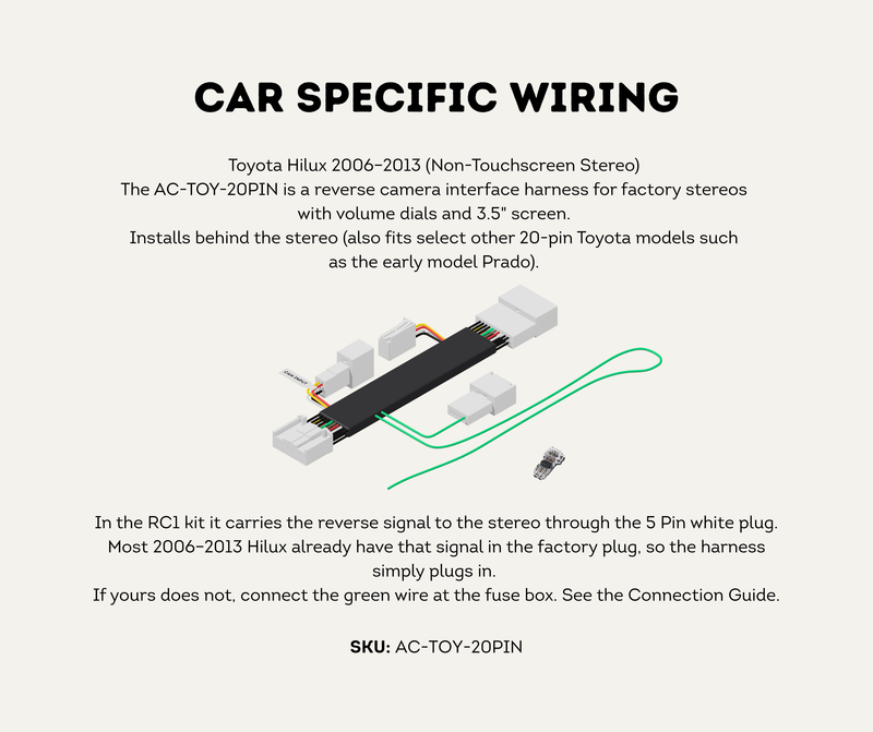 Car Specific Wiring Kit