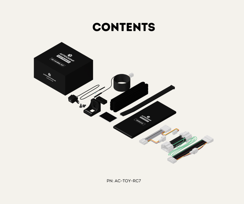 AutoChimp™ Reverse Camera Kit for Toyota LandCruiser 70 Series (2014–2023) | AC-TOY-RC7 | Contents 2