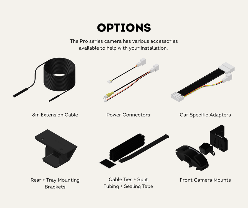 AutoChimp™ Reverse Camera Kit for Toyota LandCruiser GX (2014–2020) | Plug & Play to Factory Stereo | SKU: AC-TOY-RC10 | Camera Options