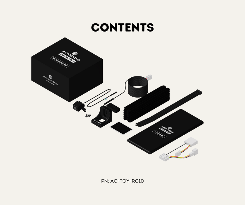 AutoChimp™ Reverse Camera Kit for Toyota LandCruiser GX (2014–2020) | Plug & Play to Factory Stereo | SKU: AC-TOY-RC10 | Contents 2