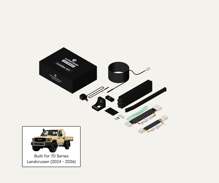 AutoChimp™ Reverse Camera Kit for Toyota Landcruiser 70 Series (2024-2026) | SKU: AC-TOY-RC8-RC9 | Main