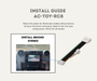 AutoChimp™ Reverse Camera Kit for Toyota Landcruiser 70 Series (2024-2026) | SKU: AC-TOY-RC8-RC9 | Installation Guide RC8
