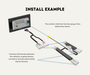 AutoChimp™ Reverse Camera Retention Kit for Toyota Hilux 2014–2020 | OEM Camera to RCA Adapter for Aftermarket Head Units | SKU: AC-TOY-HILUX-2014-RCAM-RET | Install Example