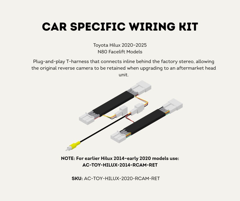 Plug the vehicle-specific adapter in behind the stereo