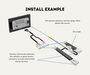 AutoChimp™ Reverse Camera Retention Kit for Toyota LandCruiser 70 Series 2012–2023 | OEM Camera to RCA Adapter for Aftermarket Head Units | SKU: AC-TOY-70-2012-RCAM-RET | Install Example