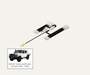 AutoChimp™ Reverse Camera Retention Kit for Toyota LandCruiser 70 Series 2012–2023 | OEM Camera to RCA Adapter for Aftermarket Head Units | SKU: AC-TOY-70-2012-RCAM-RET | Listing