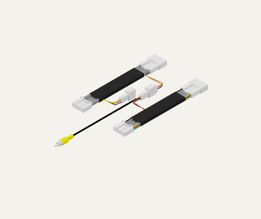 AutoChimp™ Reverse Camera Retention Kit for Toyota (2018–2025) | 30-Pin + 28-Pin OEM Camera to RCA for Aftermarket Head Units | SKU: AC-TOY-30PIN-28PIN-RCAM-RET | Main