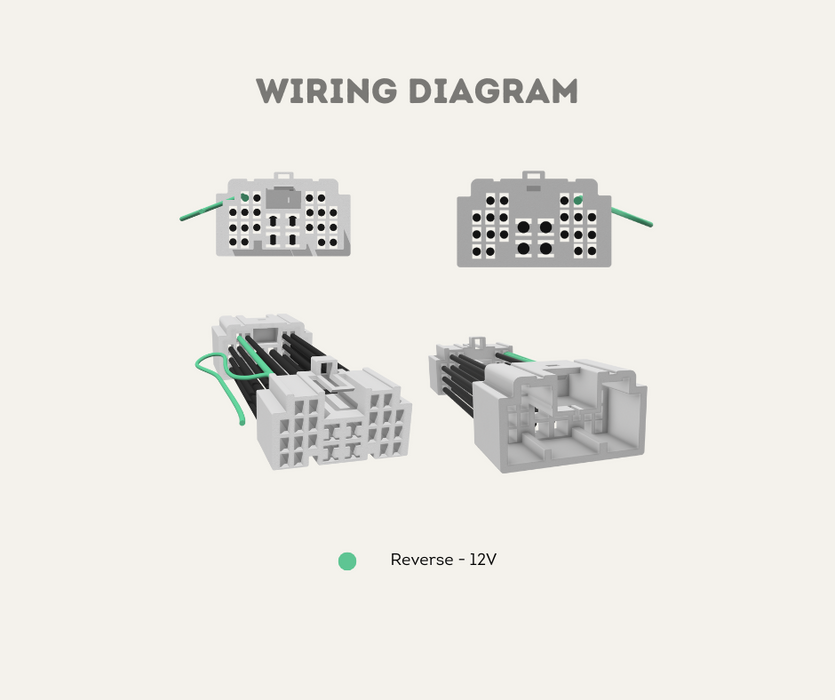 AutoChimp™ Reverse Light Trigger Harness for Toyota LandCruiser 70 Series (2014–2025) | Wiring Diagram