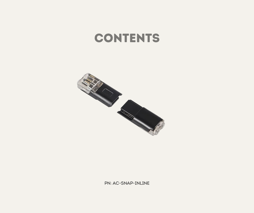 AutoChimp™ SnapLock Inline Connector | 2-Pin Quick Plug | Contents