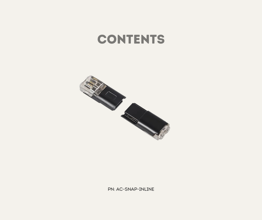 AutoChimp™ SnapLock Inline Connector | 2-Pin Quick Plug | Contents