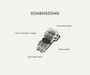 AutoChimp™ SnapTap Wire Connector | 2-Pin T-Tap Style | Dimensions
