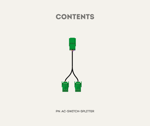 AutoChimp™ Switch Splitter | Convert Dual Button to Single | SKU: AC-SWITCH-SPLITTER | Contents