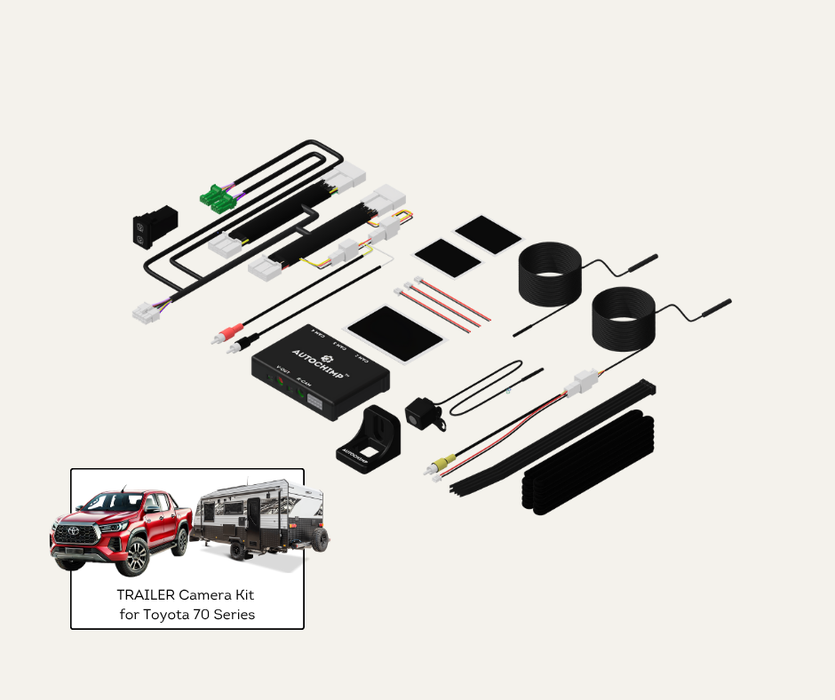 AutoChimp™ Trailer Camera Kit for Toyota Hilux (2020 - 2025) | Plug & Play System | SKU: AC-TRAILER-HILUX-2020 | Main 