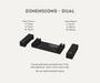 AutoChimp™ Universal Hitch Mount Kit | Includes Left & Right Brackets + Dust Covers for Pro Series Cameras | AC-HITCH-MOUNT-KIT | Dimensions Dual
