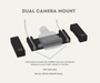 AutoChimp™ Universal Hitch Mount Kit | Includes Left & Right Brackets + Dust Covers for Pro Series Cameras | AC-HITCH-MOUNT-KIT | Dual Camera Mount Option