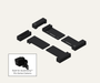 AutoChimp™ Universal Hitch Mount Kit | Includes Left & Right Brackets + Dust Covers for Pro Series Cameras | AC-HITCH-MOUNT-KIT | Main 2