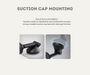 AutoChimp™ Velox Mini Qi2 Dash & Windshield Mount (Black) | iOttie Qi2 Wireless Charging | 15W MagSafe-Compatible Holder | Suction Cap Mounting