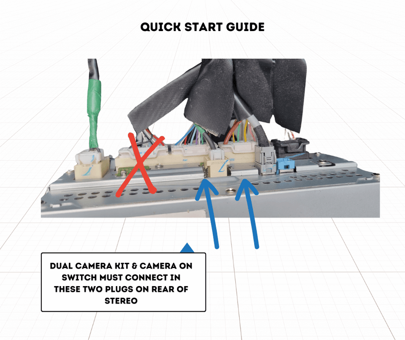 AutoChimp Dual Camera Kit for Toyota Corolla 2020 - 2023 | Reverse Camera On Switch + 2nd Camera Interface | AC-DUAL-COROLLA-2020 - AutoChimp Electronics